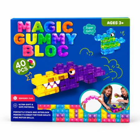 ليجو الجومي السحري 40 قطعة | Magic Gummy Block